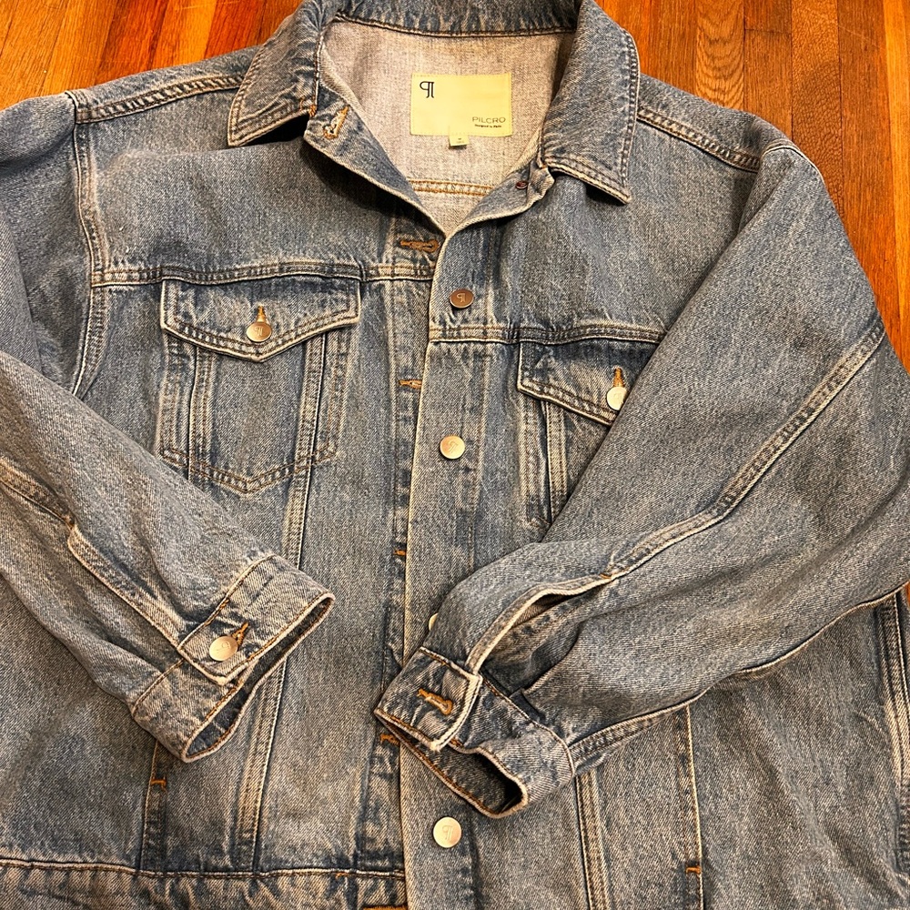 Pilcro Blue Denim Shirt Jacket